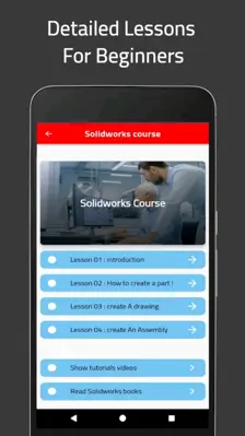 Learn Solidworks For Beginners android App screenshot 2